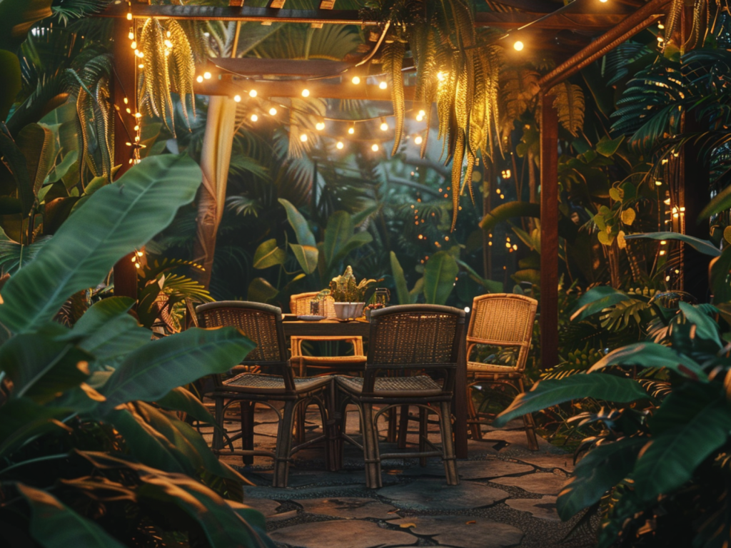 Jak urządzić ogród w stylu kolonialnym z lampami LED w ciepłych odcieniach