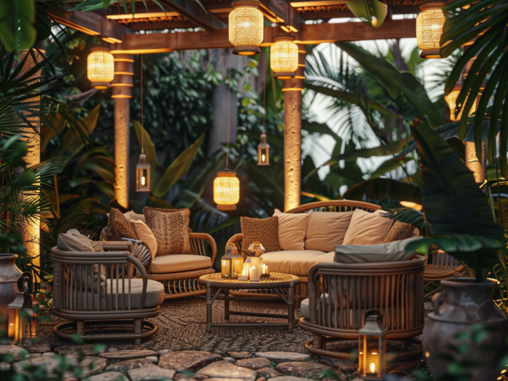 Jak urządzić ogród w stylu kolonialnym z lampami LED w ciepłych odcieniach