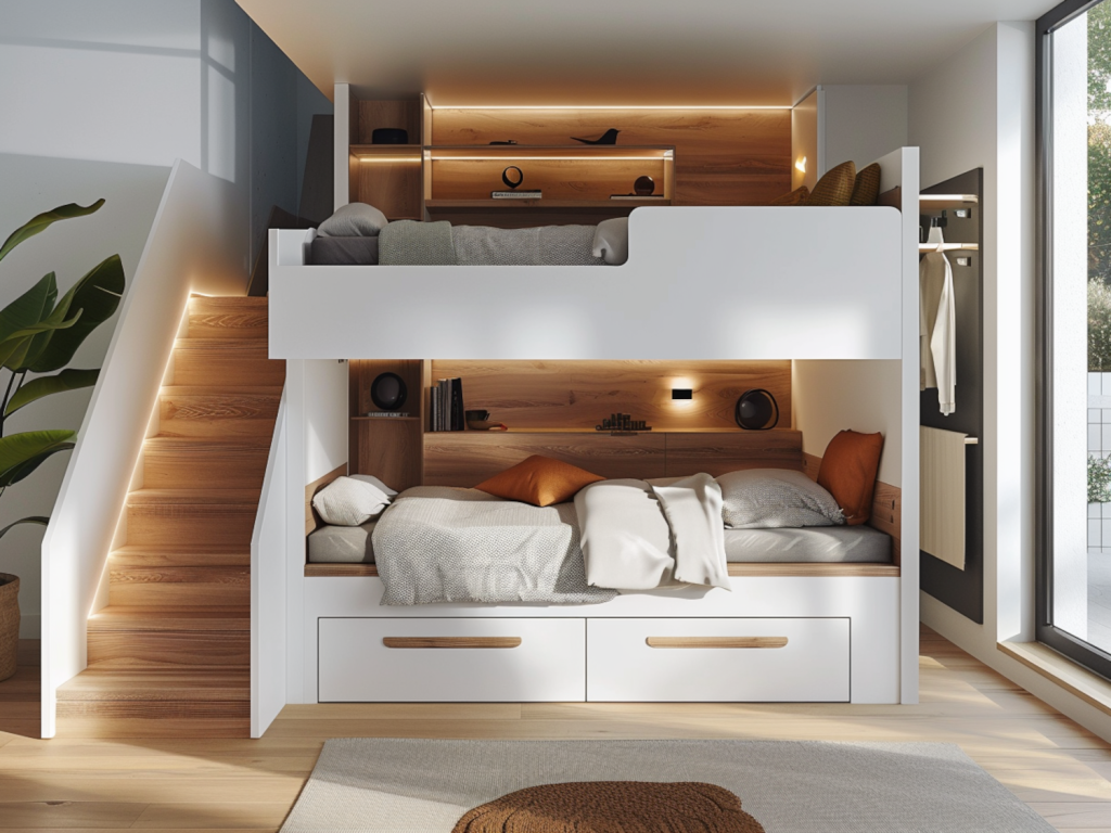 Najlepsze łóżka piętrowe z opcją przechowywania
