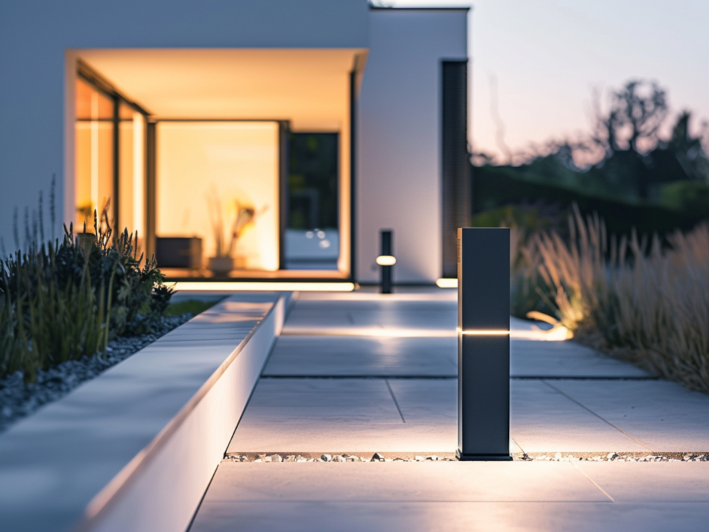 Jakie lampy solarne najlepiej sprawdzą się w przestrzeniach przy domach w stylu minimalistycznym