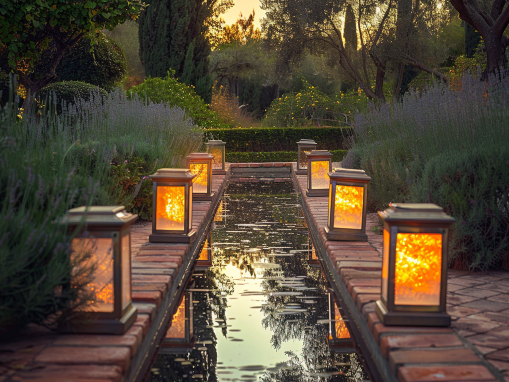 Jakie lampy solarne najlepiej sprawdzą się w ogrodach z oczkami wodnymi w stylu śródziemnomorskim