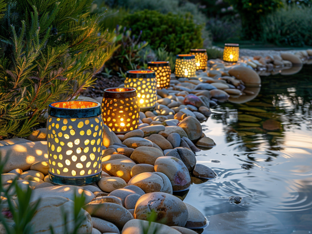 Jakie lampy solarne najlepiej sprawdzą się w ogrodach z oczkami wodnymi w stylu śródziemnomorskim