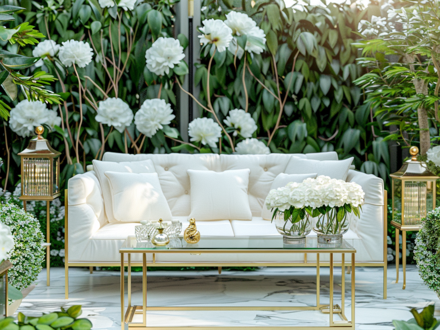 Jakie meble ogrodowe najlepiej pasują do przestrzeni w stylu glamour