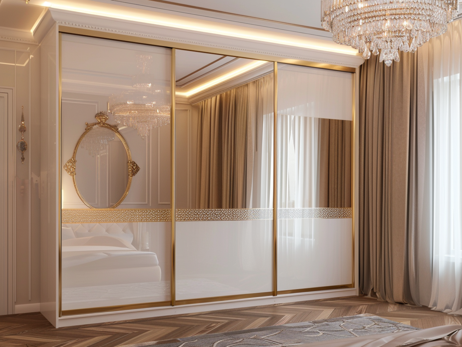 Jakie szafy przesuwnych drzwi najlepiej sprawdzają się w przestrzeniach w stylu glamour?