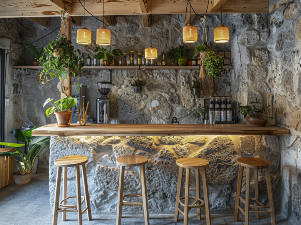 10 inspiracji na urządzenie wnętrz kawiarni z naturalnymi akcentami