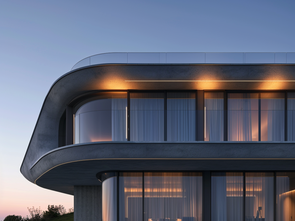 Jakie lampy elewacyjne najlepiej sprawdzą się w domach z dużymi przeszklonymi fasadami