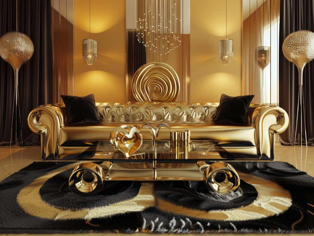 Jak urządzić salon w stylu hollywood glamour