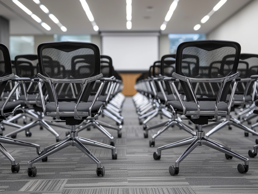 Jak wybrać krzesła do sal konferencyjnych o dużej pojemności