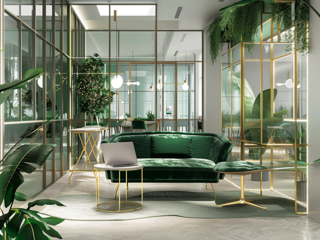 Najlepsze sofy glamour na 2025 rok do przestrzeni coworkingowych