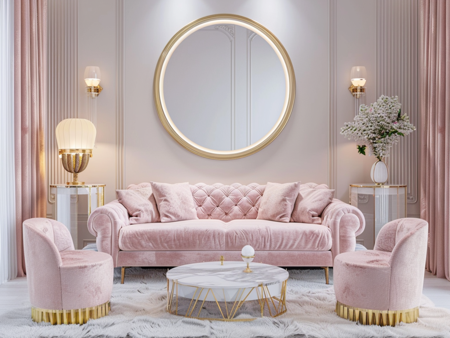 Jak urządzić salon w stylu hollywood glamour