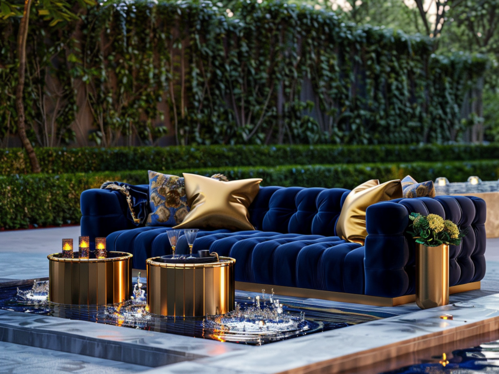 Najlepsze sofy ogrodowe w stylu glamour
