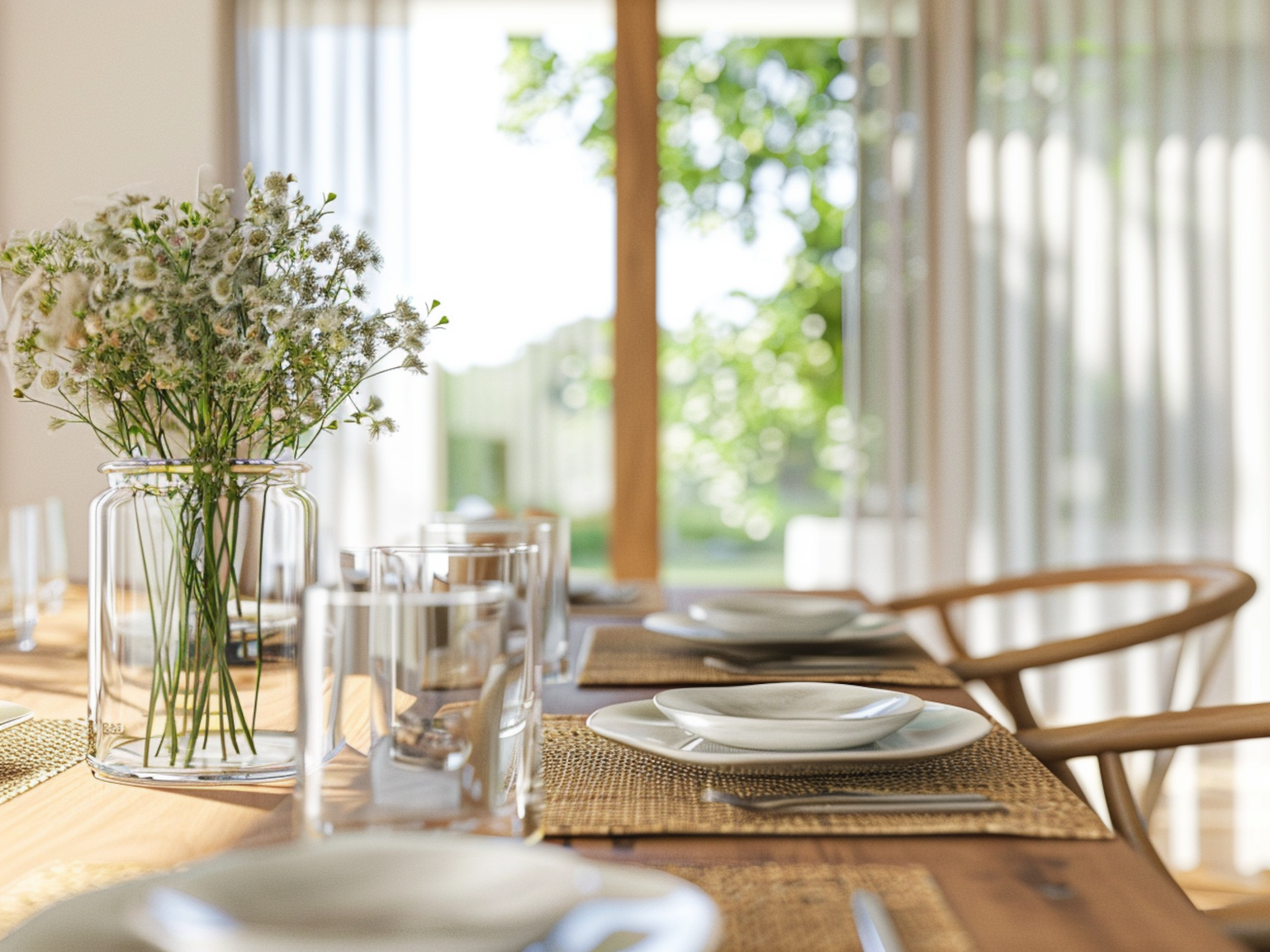 10 inspiracji na urządzenie jadalni w stylu eco-friendly z jasnymi dodatkami